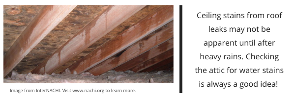 3 attic roof leak